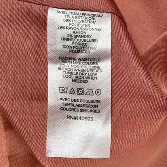 Loft Brushed Flannel Suit Women's 8 Blazer Jacket + Pant Set Pink Ruby Suits EUC - Picture 10 of 16